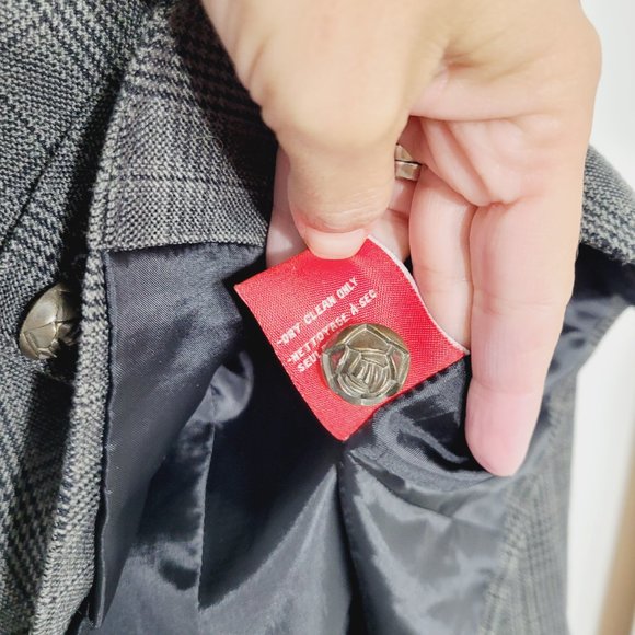 Le Grenier Petite Vintage Blazer Jacket  Gary Button Pockets Businesses Causal - Picture 6 of 11